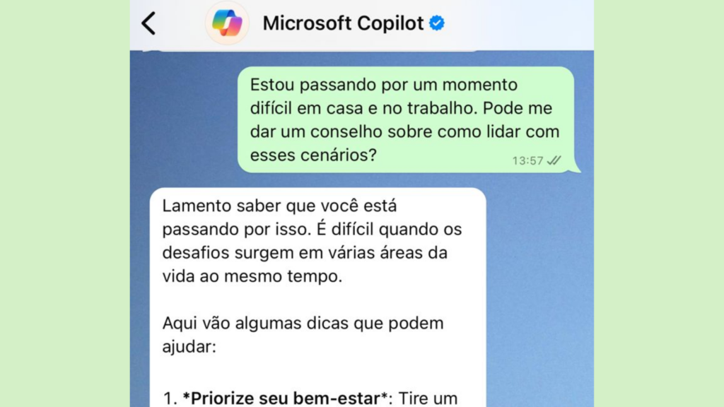 Copilot, de Microsoft, llega a WhatsApp. Descubra cómo utilizar Copilot, de Microsoft, llega a WhatsApp. Descubra cómo utilizarlo. ¡En solo unos pocos pasos, puedes agregar IA a tu calendario de iPhone o Android y ahora puedes crear imágenes, corregir textos y mucho más! Échale un vistazo